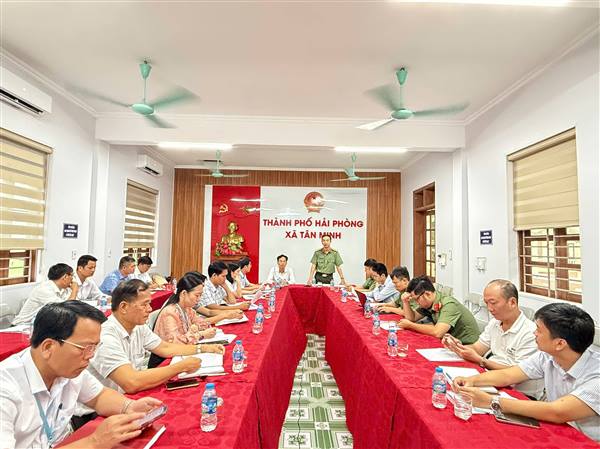 Kiểm tra an ninh mạng, an toàn thông tin tại xã Tân Minh
