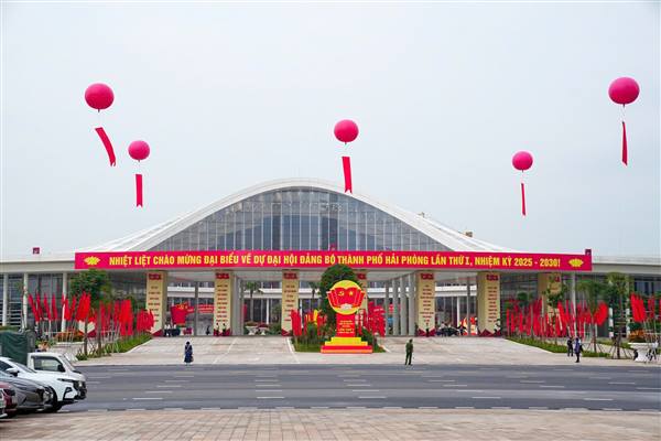 445 đại biểu chính thức dự Đại hội đại biểu Đảng bộ thành phố Hải Phòng lần thứ I, nhiệm kỳ 2025 - 2030 
