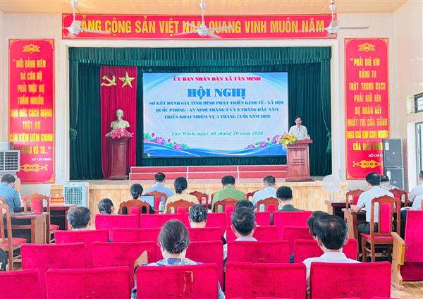 Xã Tân Minh: Kinh tế - xã hội 9 tháng đầu năm 2026 đạt nhiều kết quả tích cực