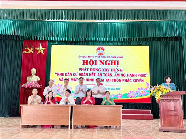 Phát động xây dựng “Khu dân cư đoàn kết, an toàn, ấm no, hạnh phúc”