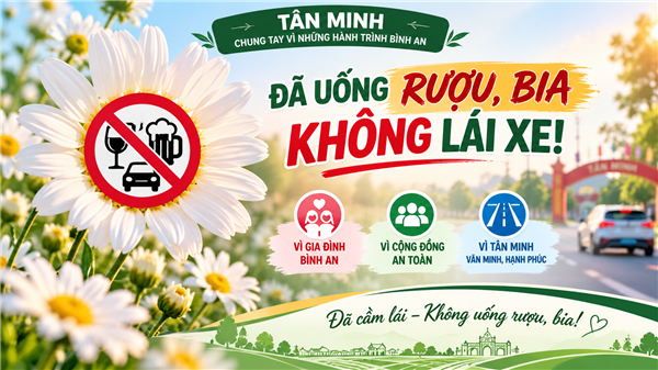Tân Minh tăng cường các giải pháp bảo đảm trật tự, an toàn giao thông dịp cuối năm 2026
