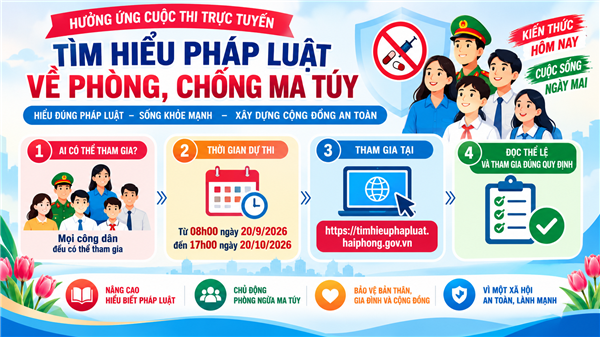 Đẩy mạnh hưởng ứng Cuộc thi trực tuyến “Tìm hiểu pháp luật về phòng, chống ma túy”