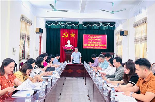 BAN CÔNG TÁC 35 ĐẢNG ỦY XÃ TÂN MINH SƠ KẾT CÔNG TÁC QUÝ I, TRIỂN KHAI NHIỆM VỤ QUÝ II NĂM 2026