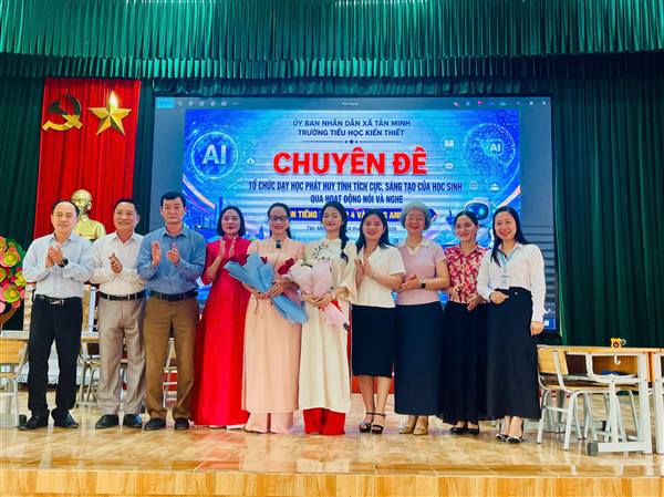 Sôi nổi chuyên đề đổi mới dạy học tại Trường Tiểu học Kiến Thiết