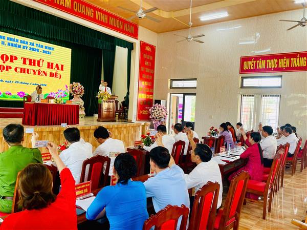 HĐND XÃ TÂN MINH KHÓA II, NHIỆM KỲ 2026–2031 TỔ CHỨC KỲ HỌP THỨ II (KỲ HỌP CHUYÊN ĐỀ)