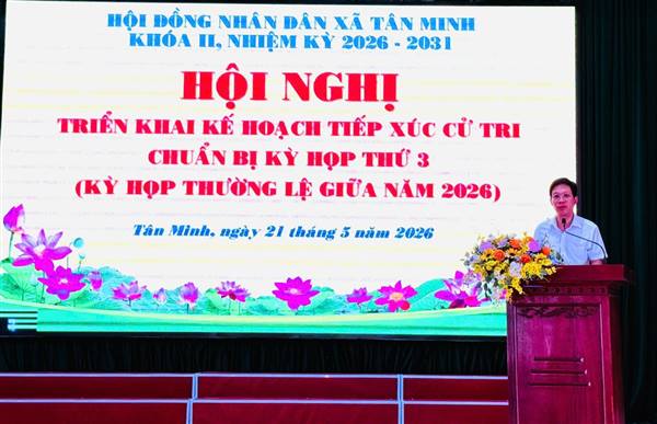 Thường trực HĐND xã Tân Minh họp chuẩn bị Kỳ họp thứ 3 HĐND xã khóa II