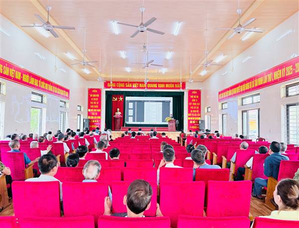XÃ TÂN MINH TRIỂN KHAI MỘT SỐ NỘI DUNG VỀ SẮP XẾP, TỔ CHỨC LẠI CÁC THÔN