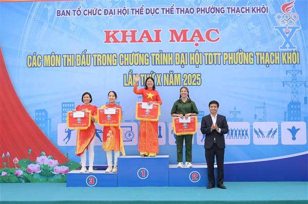 Phường Thạch Khôi trọng thể khai mạc Đại hội thể dục thể thao lần thứ X năm 2025