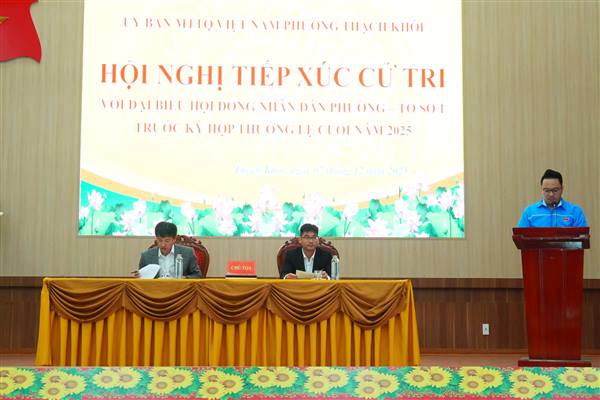 Các Tổ đại biểu HĐND phường tiếp xúc cử tri trước kỳ họp cuối năm 2025