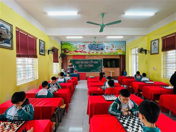 Trường Tiểu học Gia Xuyên tổ chức Hội thi cờ vua cấp trường năm học 2025 - 2026