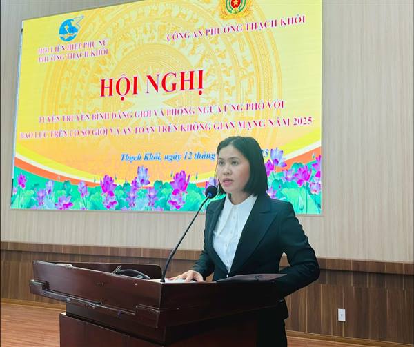 Tuyên truyền vì bình đẳng giới và phòng ngừa, ứng phó bạo lực trên cơ sở giới, bảo đảm an toàn cho phụ nữ và trẻ em trên không gian mạng