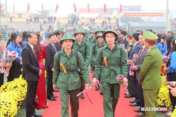 Hải Phòng hỗ trợ mỗi thanh niên nhập ngũ 10 triệu đồng