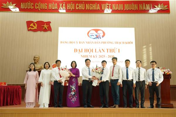 Đại hội Đảng bộ UBND phường Thạch Khôi lần thứ nhất, nhiệm kỳ 2025 – 2030 thành công tốt đẹp