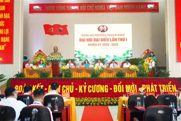 Phiên trù bị Đại hội Đại biểu Đảng bộ phường Thạch Khôi lần thứ I, nhiệm kỳ 2025 – 2030