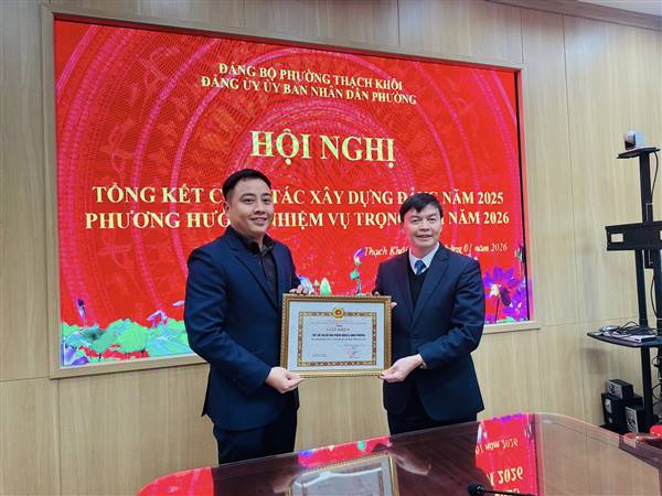 Đảng uỷ UBND phường tổng kết công tác xây dựng Đảng năm 2025 và triển khai phương hướng, nhiệm vụ năm 2026