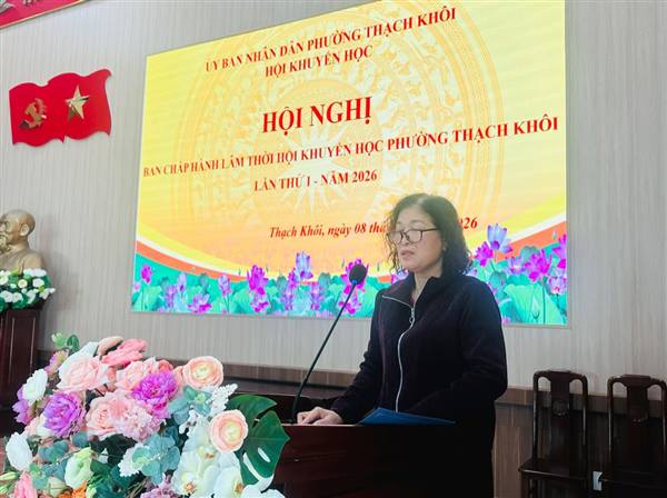 Hội nghị Ban chấp hành lâm thời Hội Khuyến học phường Thạch Khôi lần thứ I