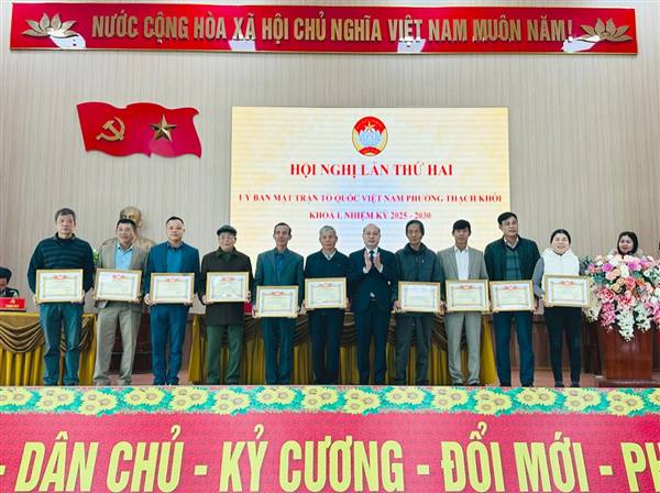 Hội nghị lần thứ Hai uỷ ban MTTQ Việt Nam phường Thạch Khôi khoá I, nhiệm kỳ 2025 - 2030