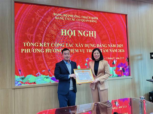 Đảng uỷ các cơ quan Đảng phường tổng kết công tác xây dựng Đảng năm 2025; triển khai phương hướng, nhiệm vụ năm 2026