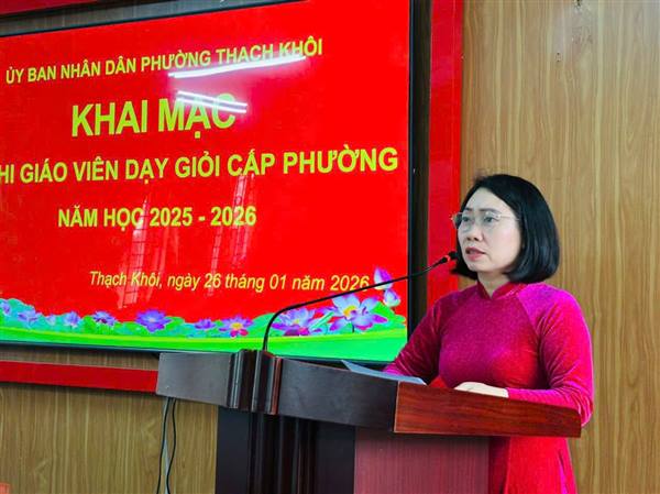Khai mạc Hội thi giáo viên dạy giỏi cấp THCS năm học 2025 - 2026