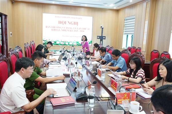 Hội nghị Ban Thường vụ Đảng ủy phường lần thứ 43