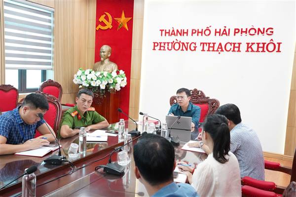 UBND phường làm việc với Công ty TNHH AEON Việt Nam - Chi nhánh Hải Dương