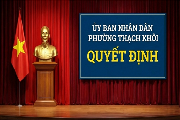 Quyết định về việc kiện toàn Hội đồng Nghĩa vụ quân sự phường Thạch Khôi 