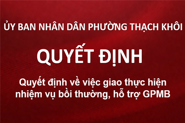 Quyết định về việc giao thực hiện nhiệm vụ bồi thường, hỗ trợ GPMB phục vụ hoàn trả đường dây điện 110kV để thực hiện dự án: Đầu tư xây dựng Khu đô thị mới phía Nam thành phố Hải Dương – Phân khu 2