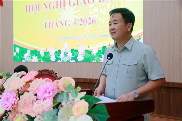 Đảng uỷ - HĐND - UBND - Uỷ ban MTTQ phường họp giao ban tháng 4 năm 2026