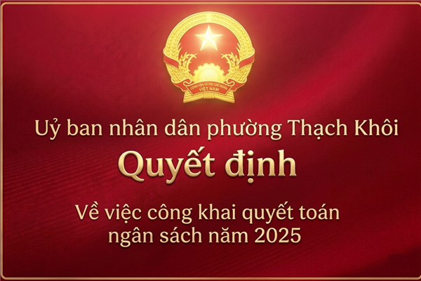QUYẾT ĐỊNH về việc công khai quyết toán ngân sách năm 2025 