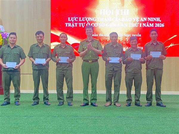 Phường Thạch Khôi tổ chức hội thi lực lượng tham gia bảo vệ an ninh, trật tự ở cơ sở giỏi lần thứ I năm 2026