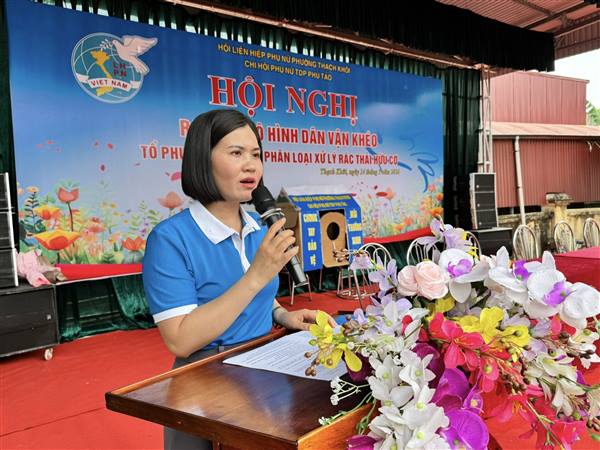 Ra mắt mô hình Dân vận khéo tổ phụ nữ thu gom, phân loại xử lý rác thải hữu cơ