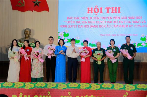 Sôi nổi hội thi báo cáo viên, tuyên truyền viên giỏi năm 2026