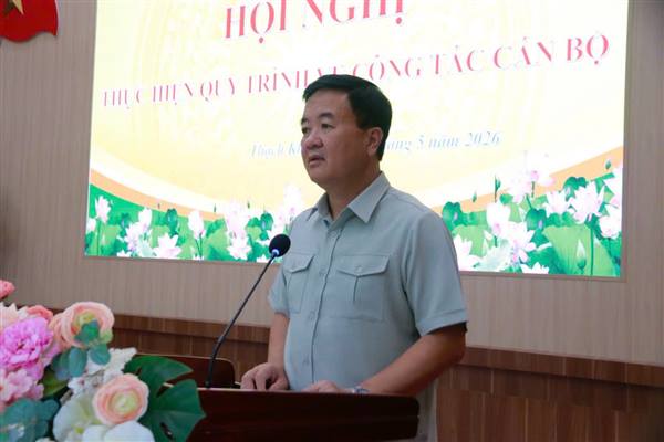 Đảng uỷ phường tổ chức hội nghị thực hiện qui trình công tác cán bộ