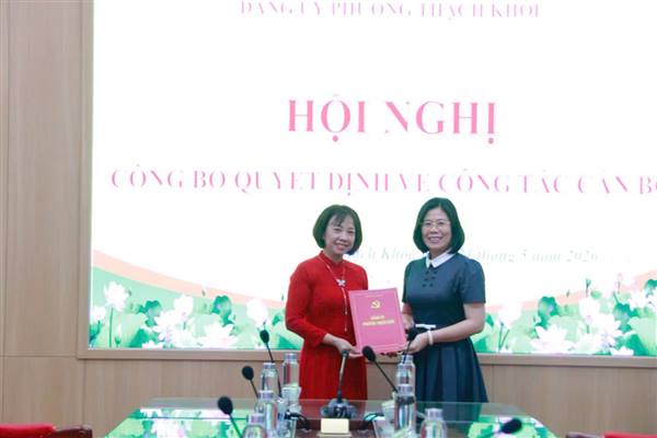 Hội nghị công bố quyết định công tác cán bộ