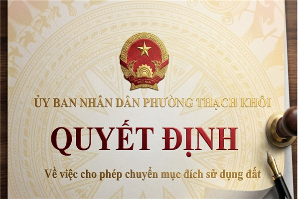 QUYẾT ĐỊNH về việc cho phép chuyển mục đích sử dụng đất