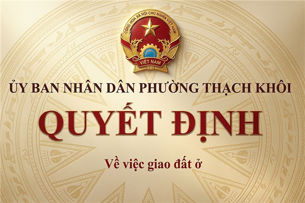 QUYẾT ĐỊNH về việc giao đất ở