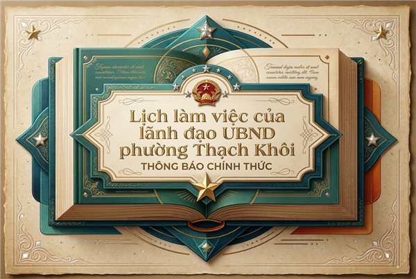 CHƯƠNG TRÌNH công tác tuần của Chủ tịch, các Phó Chủ tịch UBND phường (Từ 25/5/2026 đến 31/5/2026)
