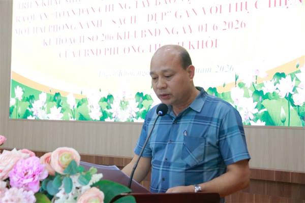 Triển khai nhiệm vụ chuẩn bị cho lễ phát động và ra quân hưởng ứng phong trào thi đua "Toàn dân chung tay bảo vệ môi trường vì một Hải Phòng Xanh - Sạch - Đẹp"