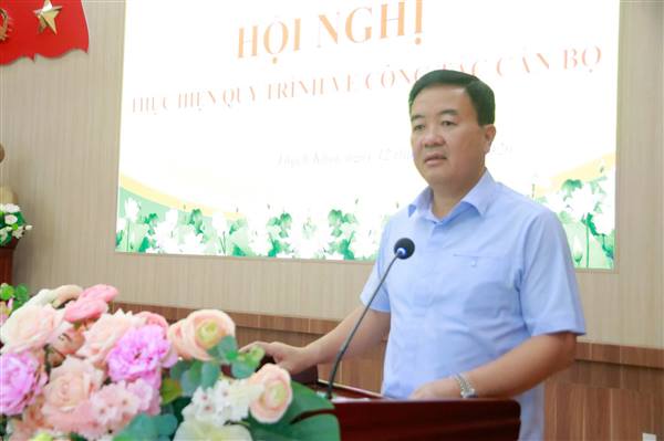 Đảng uỷ phường tổ chức hội nghị thực hiện qui trình công tác cán bộ