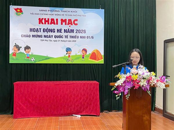 Các Tổ dân phố trên địa bàn phường Thạch Khôi tổ chức khai mạc hoạt động hè năm 2026
