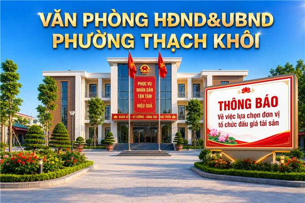 THÔNG BÁO về việc lựa chọn đơn vị tổ chức đấu giá tài sản