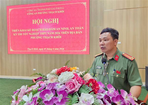 Bảo đảm tuyệt đối an ninh, an toàn Kỳ thi tốt nghiệp THPT năm 2026 trên địa bàn phường