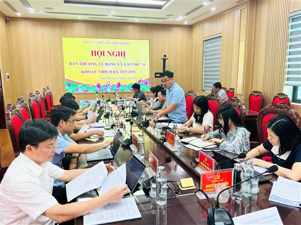 Hội nghị Ban Thường vụ Đảng ủy phường lần thứ 30