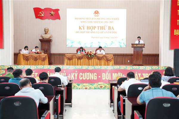 Kỳ họp thứ Ba (Kỳ họp thường lệ giữa năm 2026) HĐND phường khoá XXIII, nhiệm kỳ 2026 - 2031 thành công tốt đẹp