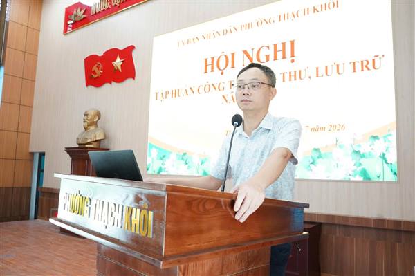 Tập huấn công tác văn thư, lưu trữ năm 2026