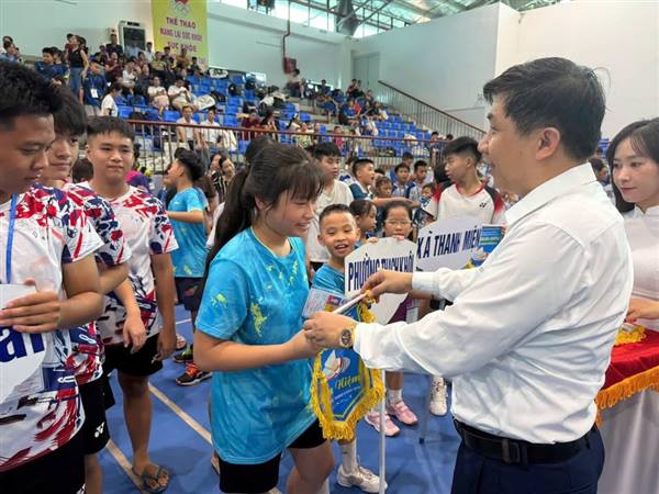 Phường Thạch Khôi tham dự giải cầu lông thiếu niên, nhi đồng thành phố Hải Phòng năm 2026