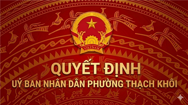 Quyết định Về việc thu hồi đất để GPMB thực hiện Dự án: Mở rộng đường Lý Thái
Tông kéo dài (đoạn từ Khu đô thị Quang Giáp đến ngã ba Phú Tảo)