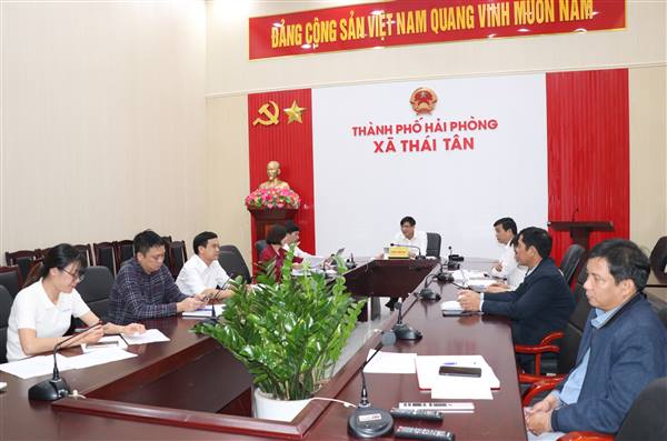 UBND xã Thái Tân tổ chức hội nghị kiểm điểm, đánh giá cuối năm 2025