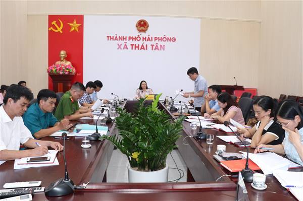 Hội nghị Ban Thường vụ Đảng uỷ xã Thái Tân: Thảo luận nhiều nội dung quan trọng chuẩn bị cho Đại hội Đảng bộ xã lần thứ I