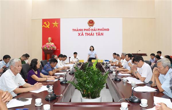 Đảng ủy xã Thái Tân tổ chức Hội nghị xin ý kiến đóng góp vào Dự thảo Báo cáo chính trị trình Đại hội Đảng bộ xã lần thứ I, nhiệm kỳ 2025 – 2030